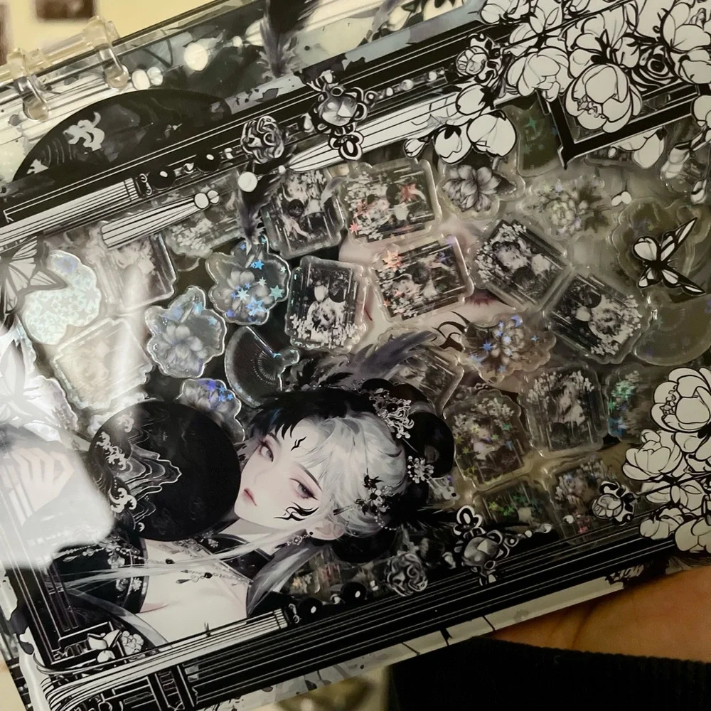 NEW A5 DIY Gothic Notebook Tribal Sigil Charm Shaker Punk Journal Sketchbook